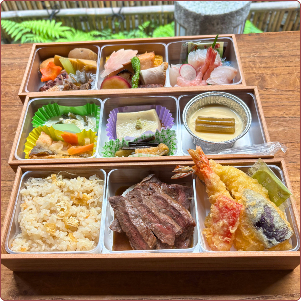 会席3段弁当　萌黄(もえぎ), 日本料理古俣